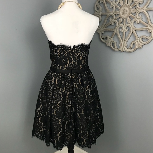 Robert Rodriquez | Black Strapless Lace Dress - Picture 3 of 8